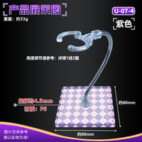Action Figure Display Stand with Flexible Snake Bone Arm for Scene Setup