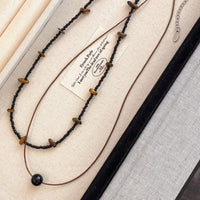 Vintage Chinese Style Beaded Necklace Set for Women
