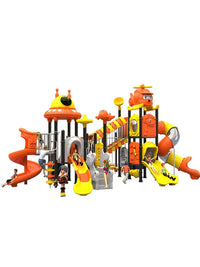 Large Outdoor Playground Slide Combination for Kindergarten, Parks, and Community Areas
