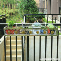 304 Stainless Steel Hanging Planter Rack for Balcony Railing Window Sill Outdoor Indoor Wall