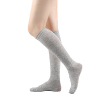 Women's Striped Over-the-Calf Socks, Mid-Calf Length, Two-Stripe Design