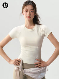 Women's Quick-Dry Athletic T-Shirt for Yoga, Running, Badminton, Pilates & Gym Training