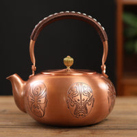 Handmade Copper Kettle Large Capacity Uncoated Health Tea Pot