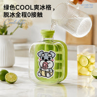 2-in-1 Ice Cube Tray Kettle, Food-Grade Cartoon Ice Maker Mold for Refrigerator
