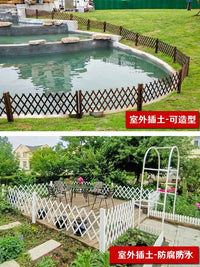 Outdoor Expandable Wooden Garden Fence for Yard and Landscape