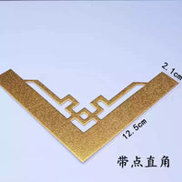 Picture Frame Corner Protectors for Cross Stitch Art - 50-Pack Decorative Metal Corners