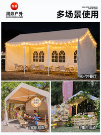 Outdoor Market Stall Canopy Tent Side Wall for 3x3m Gazebo, Waterproof Sunshade Windproof Shelter for Camping and Night Markets