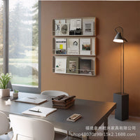 Nordic Style Wall-Mounted Magazine Rack Vinyl Record Display Shelf