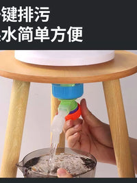 Water Bottle Aquarium Kit for Home and Office, Small Ecological Fish Tank with Stand and Faucet