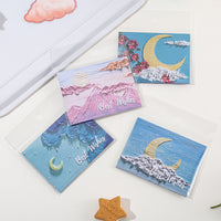 Artistic Oil Painting Greeting Cards for Birthdays and Festivals, Creative Floral Design Gift Cards