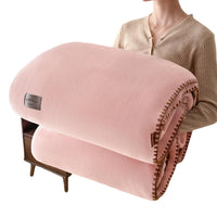 Alpaca Fleece Blanket Thickened Winter Office Nap Coral Fleece Sofa Shawl Bed Blanket
