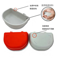Pet Bowl Hanging Feeder for Crates and Cages, Spill-Proof PP Food and Water Dish for Cats and Dogs