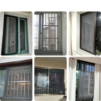 DIY Retractable Stainless Steel Pet-Proof Window Screen with Aluminum Frame