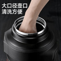 Large Capacity Travel Insulated Kettle 304 Stainless Steel Pressure Relief Explosion-Proof Dry Ice Bucket Portable Wide Mouth Vacuum Flask
