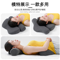 Memory Foam Cervical Traction Pillow for Neck Pain Relief and Support