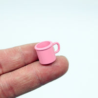 Dollhouse Miniature Alloy Coffee Cups - Set of 4