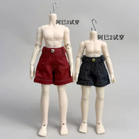 BJD Doll Denim Shorts for A Si 3, 1/3, 1/12, and Other Doll Sizes