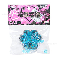 Squishy Sequin Cat Paw Fidget Toy - Stress Relief Slow Rebound Sensory Toy