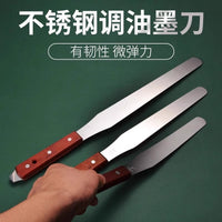 Stainless Steel Ink Mixing Spatula for Painting and Screen Printing