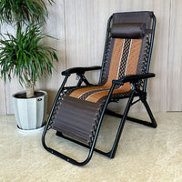 Folding Recliner Lounge Chair with Adjustable Backrest for Office, Home, and Outdoor Use