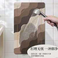 Diatomaceous Earth Bath Mat, Non-Slip Quick Dry Super Absorbent Animal Floor Mat for Bathroom and Toilet