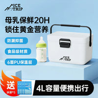 Portable Insulated Cooler Bag for Breast Milk, Food, and Medication with Ice Packs