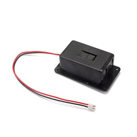 9V Active Pickup Battery Box for Guitar Bass, Black Plastic with 2-Pin Plug