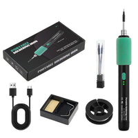Portable USB Soldering Iron Kit with Type-C Interface and 650mAh Battery