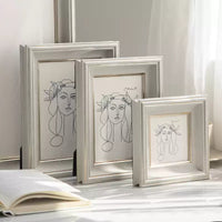 Modern Minimalist American Style Photo Frame for Tabletop or Wall Mounting, 6-16 Inch Family Photo Display