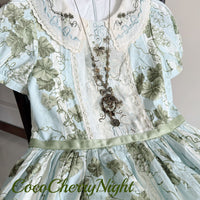 Morning Dew Rose Garden Lolita Handmade Necklace