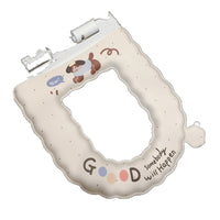 Cute Cartoon Universal Toilet Seat Cover Mat, Waterproof Washable Reusable Toilet Seat Cushion for All Seasons