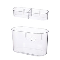 Hurry Wall-Mounted Umbrella Holder with Drip Tray, Clear Home Entryway Organizer