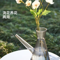 Clear Stainless Steel Long Spout Watering Can for Garden & Indoor Plants