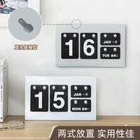 2026 Perpetual Calendar Desk Ornament with DIY Hanging Tabs, Minimalist Ins Style