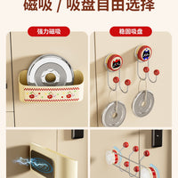Magnetic Suction or Suction Cup Wall-Mounted Entryway Organizer with Key Hooks and Shoe Rack