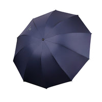 Large Double UV Protection Folding Umbrella with Black Glue Coating for Sun and Rain