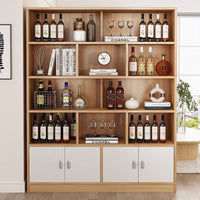 Display Cabinet Floor Standing Tea Wine Rack Home Goods Shelf Living Room Partition Display Case