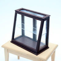 Miniature Dollhouse Display Cabinet for Living Room & Kitchen Scenes