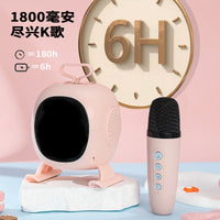 TikTok Viral Wireless Bluetooth Speaker Microphone Combo for Kids Karaoke, Retro Style Gift for Girls