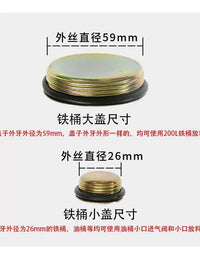 Stainless Steel Drum Faucet for 200L Oil Barrels, Chemical Liquid Dispenser Valve