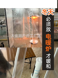 Indoor Flat-Top Insulated Transparent Tent for Office, Dustproof, Mobile AC Partition