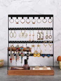 Minimalist Chinese Style Jewelry Display Stand for Earrings Necklaces Bracelets Rings