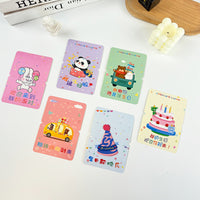 Kids Birthday Invitation Cards for Party, School and Kindergarten, 6-Pack Floral Designs
