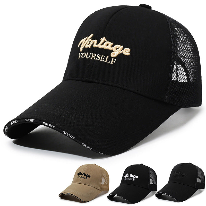 Unisex Extra Wide Brim Baseball Cap with 10.5cm Visor for Sun Protection