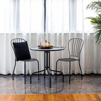 Outdoor Woven Rattan Bar Table and Chair Set for Patio Garden Cafe