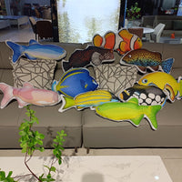 Cartoon Marine Life Tropical Fish Plush Pillow Toy for Kids