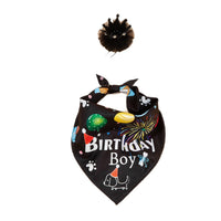 Pet Birthday Party Hat and Bandana Set for Dogs and Cats