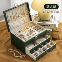 Luxury Large Capacity Jewelry Box for Earrings, Necklaces, Rings, and Bracelets