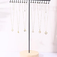 Minimalist Iron Art Necklace Display Stand Jewelry Organizer for Home and Retail