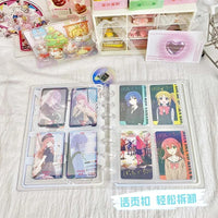 Acrylic Photocard Binder with Ribbon, 1/2/4-Pocket Pages, for 3-inch Photocards